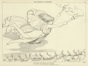 De Afdaling van Onenigheid door John Flaxman
